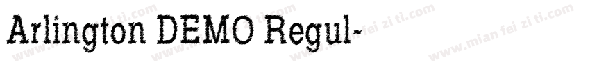 Arlington DEMO Regul字体转换